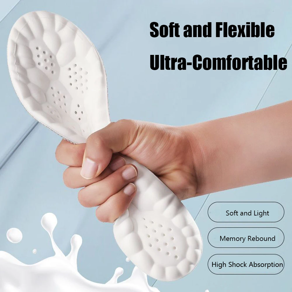 High Quality Sports Insoles for Shoes Men Memory Foam Woman Templates Arch Support Orthopedic Insoles for Sneakers Shoe Pad