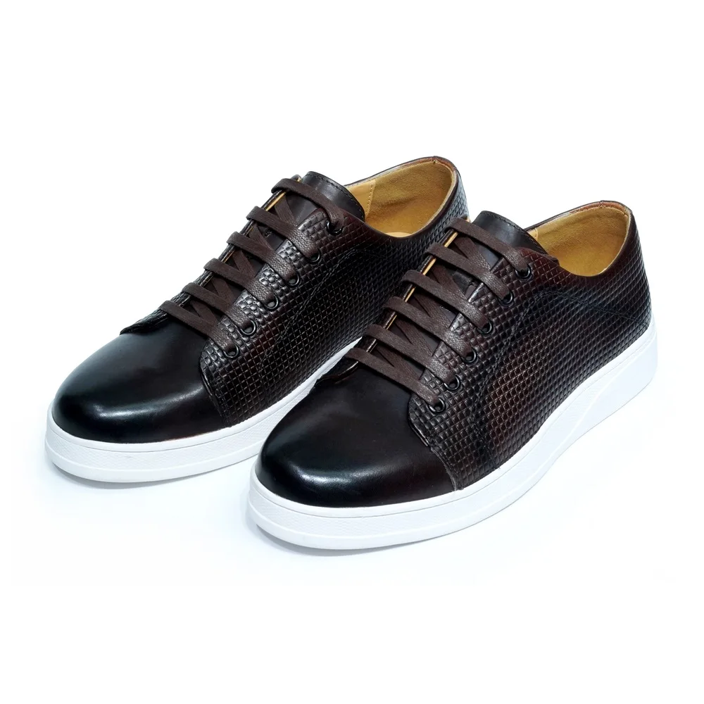 Size 38 To 50 Classic Men's Casual Shoes Genuine Leather Lace-up Sneakers Flat Derby Shoes Driving Shopping Work Shoes for Men