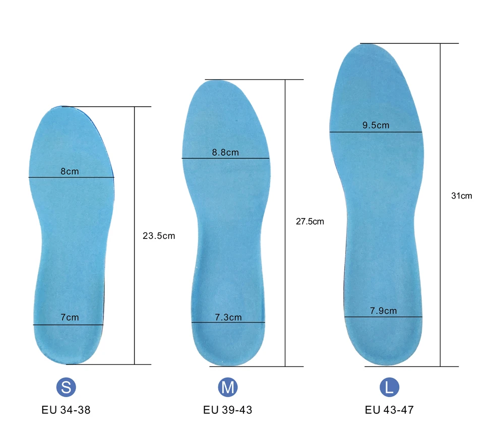 Silicone Soft Insoles Sport High Elastic Cushion Orthotic Arch Support Foot Pain Massage Gel Orthotic Arch Foot Care Comfort Pad