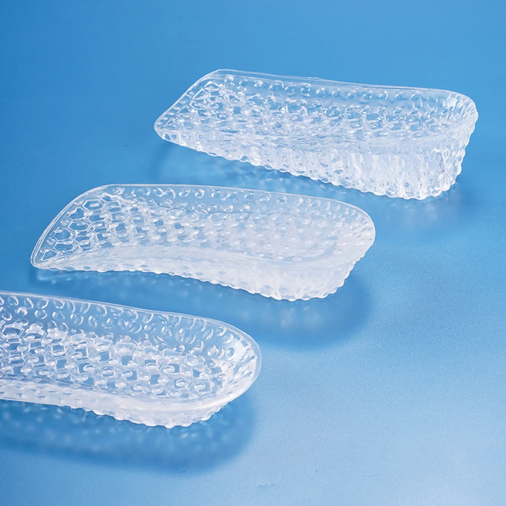 Silicone Heightening Insoles for Shoes Men Arch Support Pad Increase Height Gel Shoe Insoles Women Invisible Heel Lift Inserts