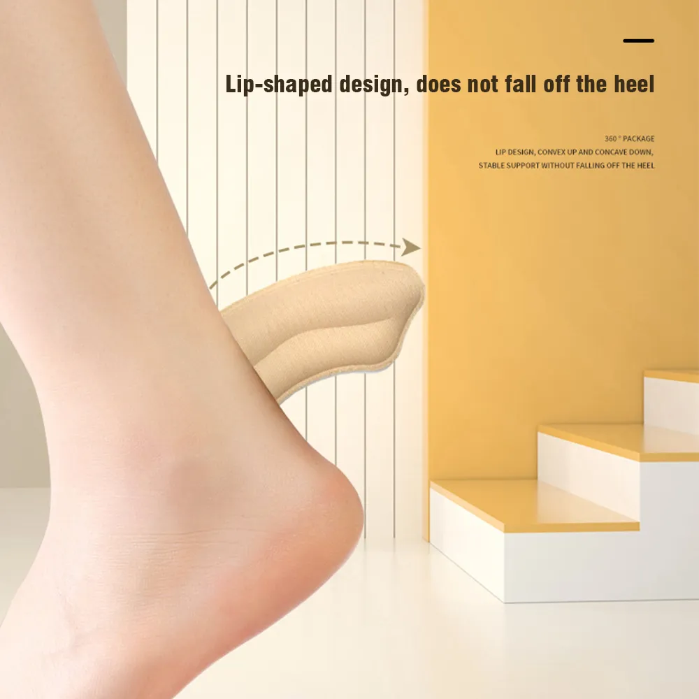 1/2/4Pairs Anti-Wear Soft Sports Heel Inserts Self Adhesive Protection Patches Shoe Size Modification Tool Feet Pads for Heels