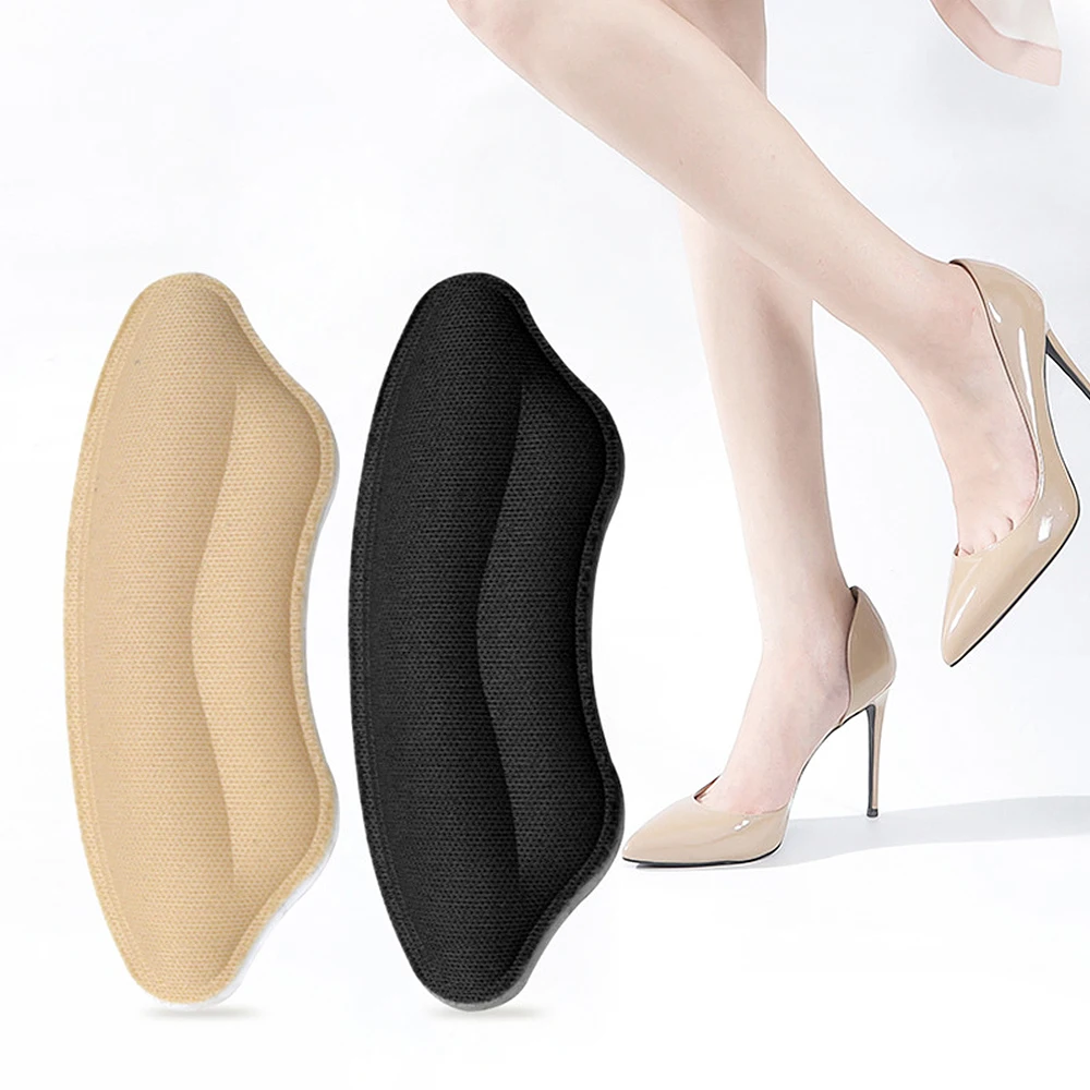 1/2/4Pairs Anti-Wear Soft Sports Heel Inserts Self Adhesive Protection Patches Shoe Size Modification Tool Feet Pads for Heels