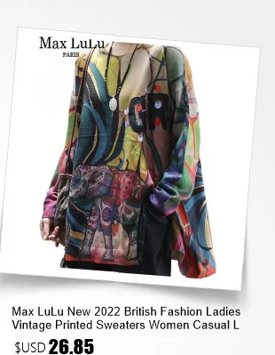 Amax luluE Brand Spring Korean Floral Sweaters Women Printed Vintage Classic Leisure Jumpers 2023 Ladies Casual Knitted Pullover