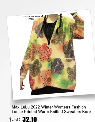 Amax luluE Brand Spring Korean Floral Sweaters Women Printed Vintage Classic Leisure Jumpers 2023 Ladies Casual Knitted Pullover