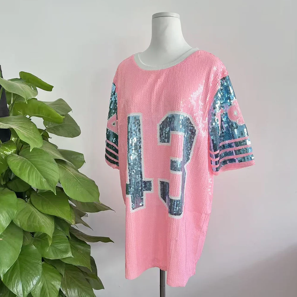 Gamma Phi Delta Women's Association Organizing Club Party Greek Number 43 Pink T-shirt