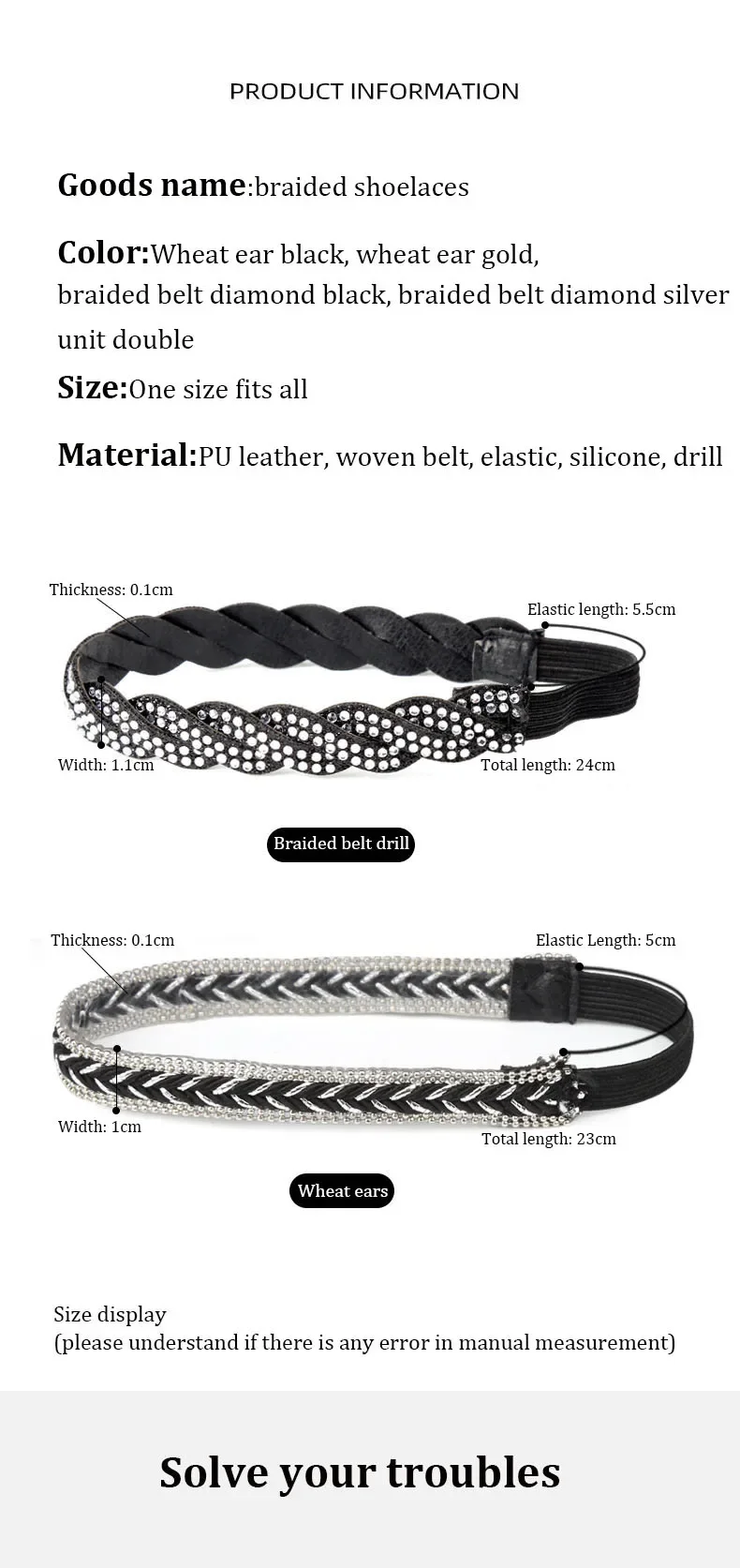Luxury Rhinestones Women Shoelaces for Heels Ankle Shoes Belt Holding Bundle Shoelace Sandals Elastic laces Shoe Accessories