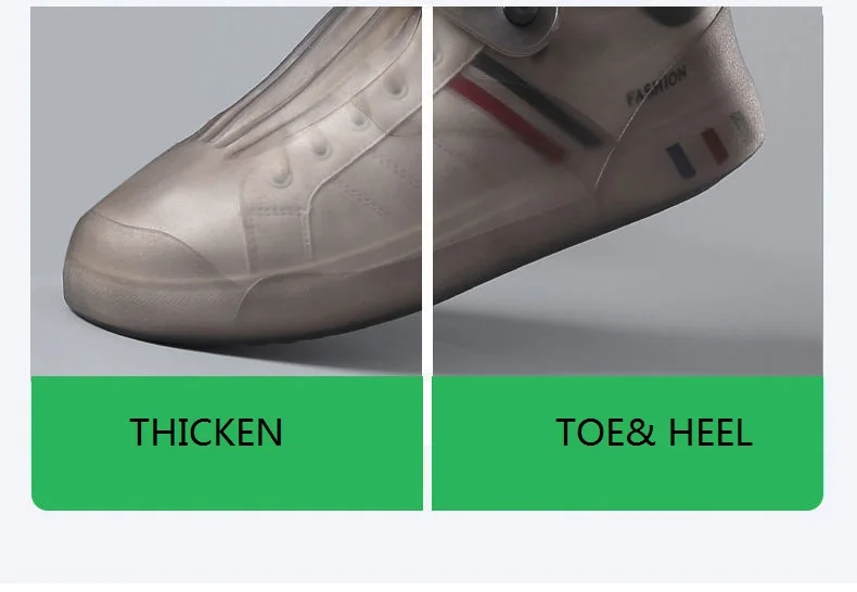 Tall Visitor Overshoes High Tube Galoshes Waterproof Shoes Cover Slip Resistant Overshoes Rain Boots Protector Long Shoe Covers