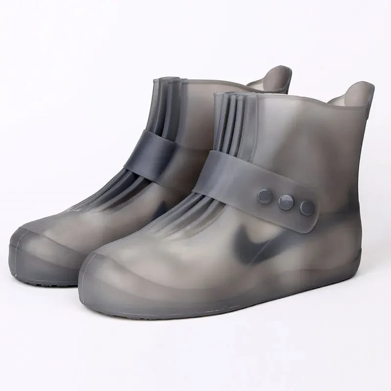 Tall Visitor Overshoes High Tube Galoshes Waterproof Shoes Cover Slip Resistant Overshoes Rain Boots Protector Long Shoe Covers