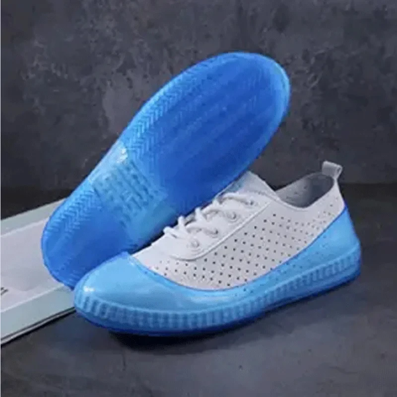 Tall Visitor Overshoes High Tube Galoshes Waterproof Shoes Cover Slip Resistant Overshoes Rain Boots Protector Long Shoe Covers