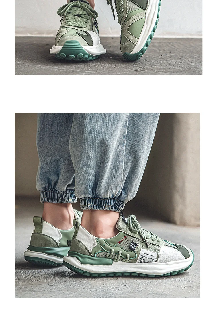 2023 Autumn Men Shoes Casual Sneakers Male Dissolve Thick Shoes Platform Walking Outdoor Sports Shoes Chaussure Homme