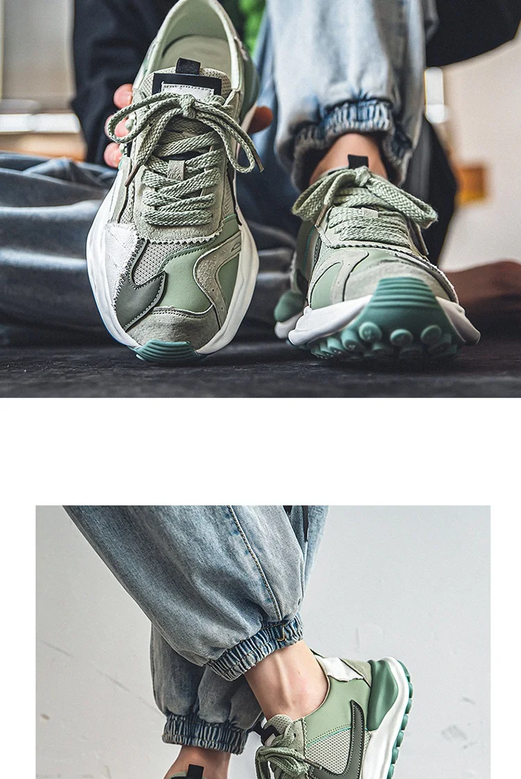 2023 Autumn Men Shoes Casual Sneakers Male Dissolve Thick Shoes Platform Walking Outdoor Sports Shoes Chaussure Homme