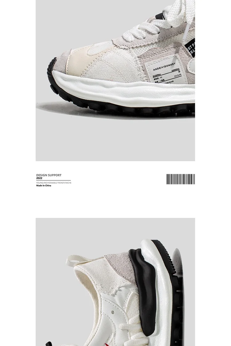 2023 Autumn Men Shoes Casual Sneakers Male Dissolve Thick Shoes Platform Walking Outdoor Sports Shoes Chaussure Homme