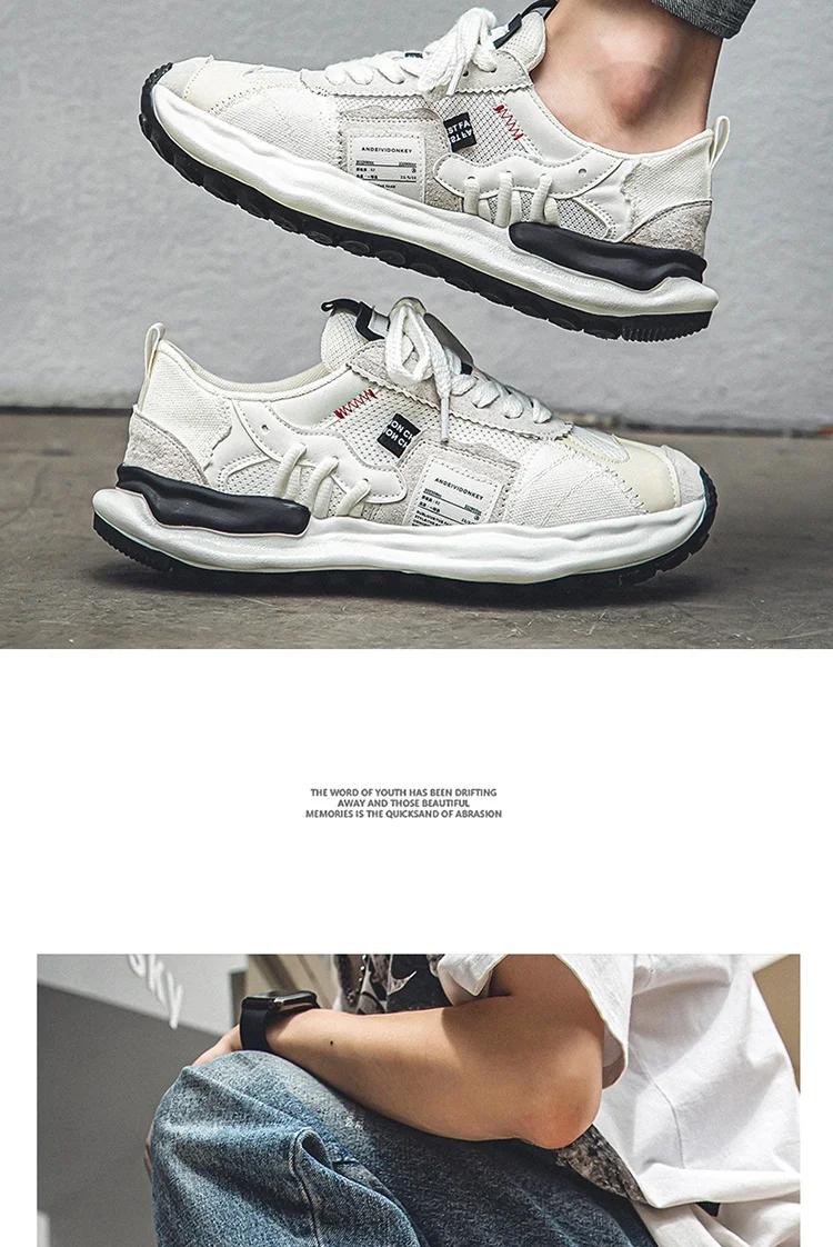 2023 Autumn Men Shoes Casual Sneakers Male Dissolve Thick Shoes Platform Walking Outdoor Sports Shoes Chaussure Homme