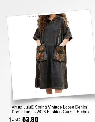 Amax luluE 2026 Summer Womens Fashion Sleeveless Loose Denim Mini Dresses Ladies Luxury Casual Vintage Oversized Cotton Vestidos