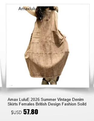 Amax luluE 2026 Summer Womens Fashion Sleeveless Loose Denim Mini Dresses Ladies Luxury Casual Vintage Oversized Cotton Vestidos