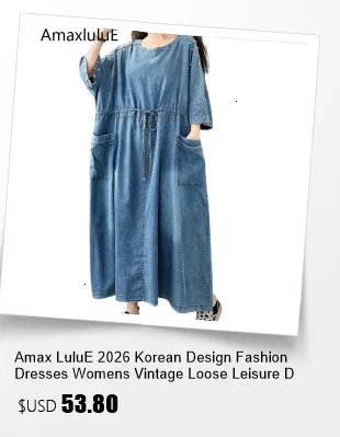 Amax luluE 2026 Summer Womens Fashion Sleeveless Loose Denim Mini Dresses Ladies Luxury Casual Vintage Oversized Cotton Vestidos