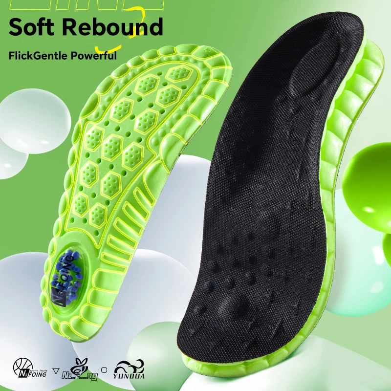 High Elasticity Latex Sport Insoles Soft Shoe Pads Arch Support Orthotic Insoles Breathable Deodorant Shock Absorption Cushion