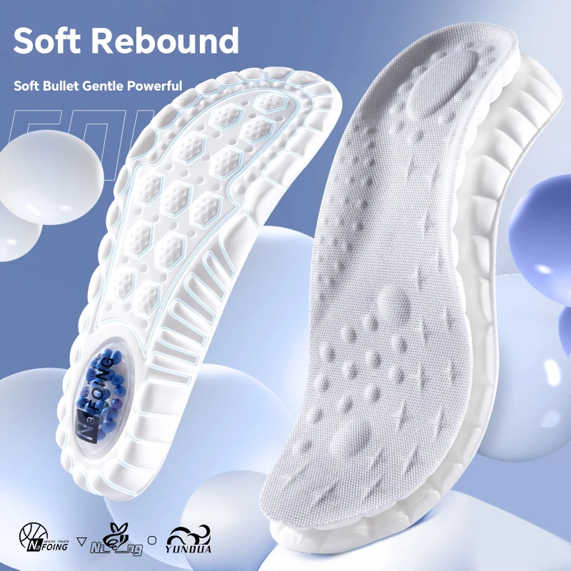 High Elasticity Latex Sport Insoles Soft Shoe Pads Arch Support Orthotic Insoles Breathable Deodorant Shock Absorption Cushion