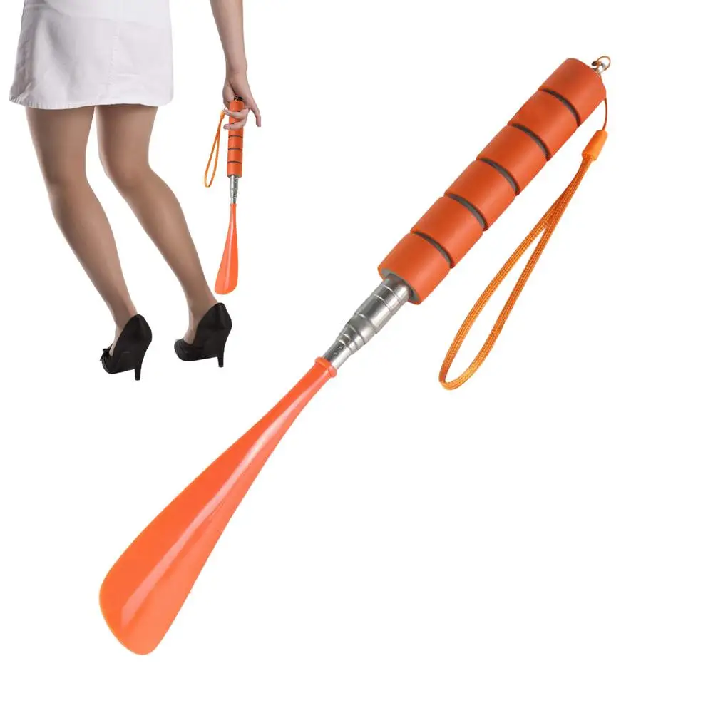 Retractable Shoehorn Shoe Horn Stainless Steel Shoehorn Long Handle Shoehorn Durable Shoe Accessory Lifter Shoes Spoon Shoehorn