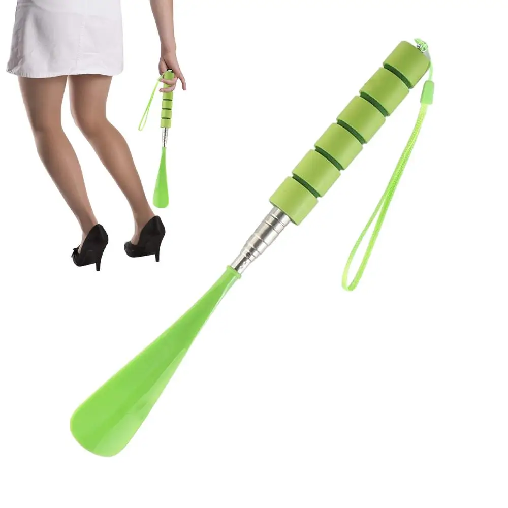 Retractable Shoehorn Shoe Horn Stainless Steel Shoehorn Long Handle Shoehorn Durable Shoe Accessory Lifter Shoes Spoon Shoehorn