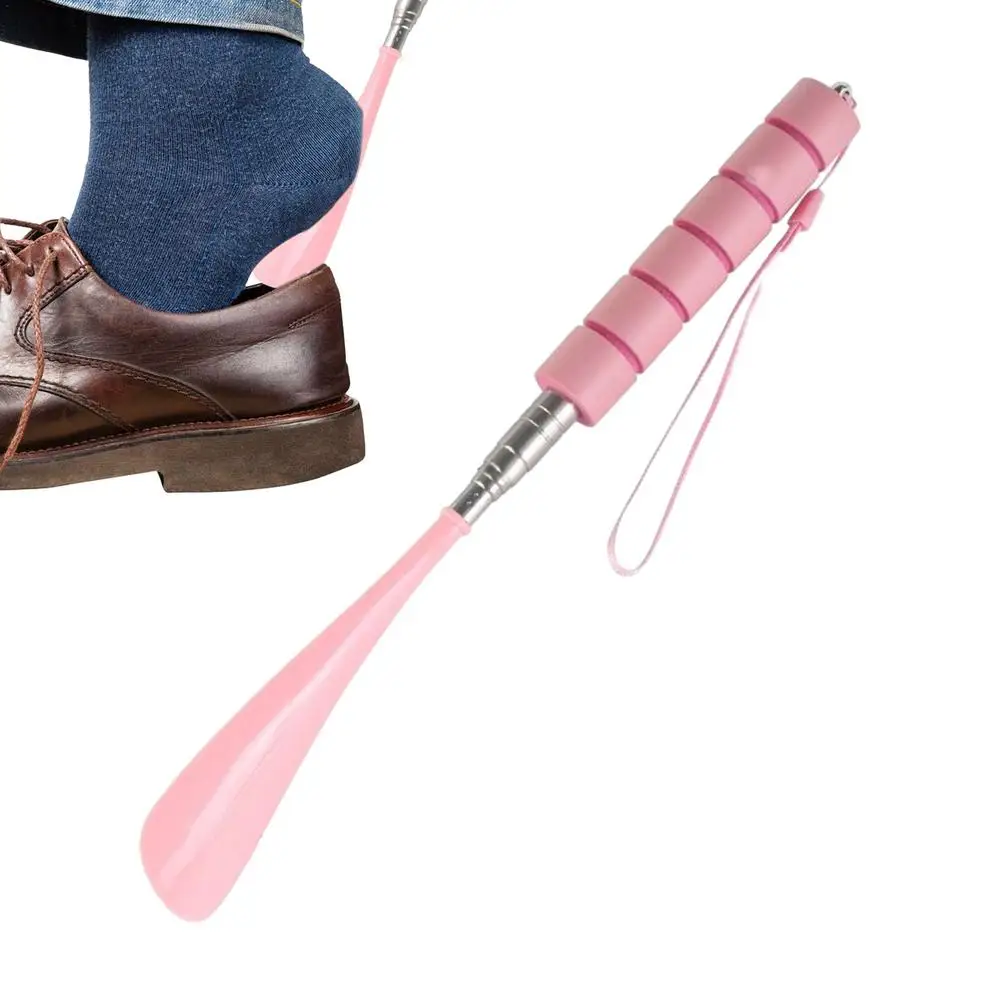 Retractable Shoehorn Shoe Horn Stainless Steel Shoehorn Long Handle Shoehorn Durable Shoe Accessory Lifter Shoes Spoon Shoehorn