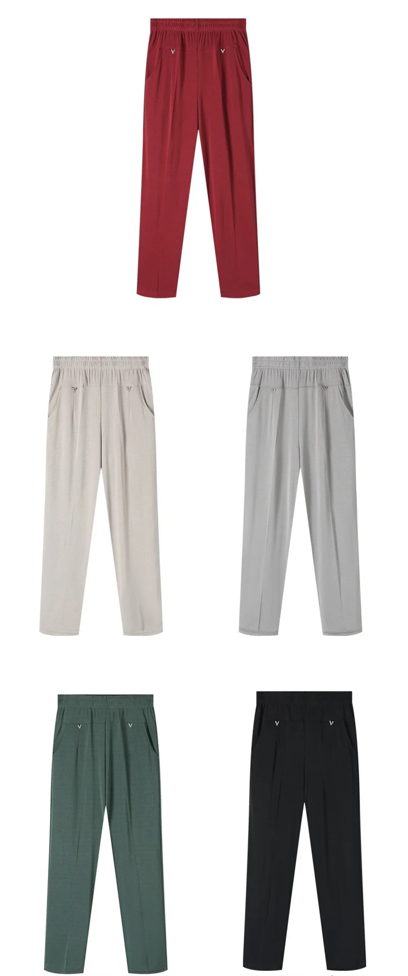 Women Pants 2025 New Summer Casual Loose Super Oversized Thin Elastic Waist Straight Pants Middle Aged Female Trousers 7XL 8XL