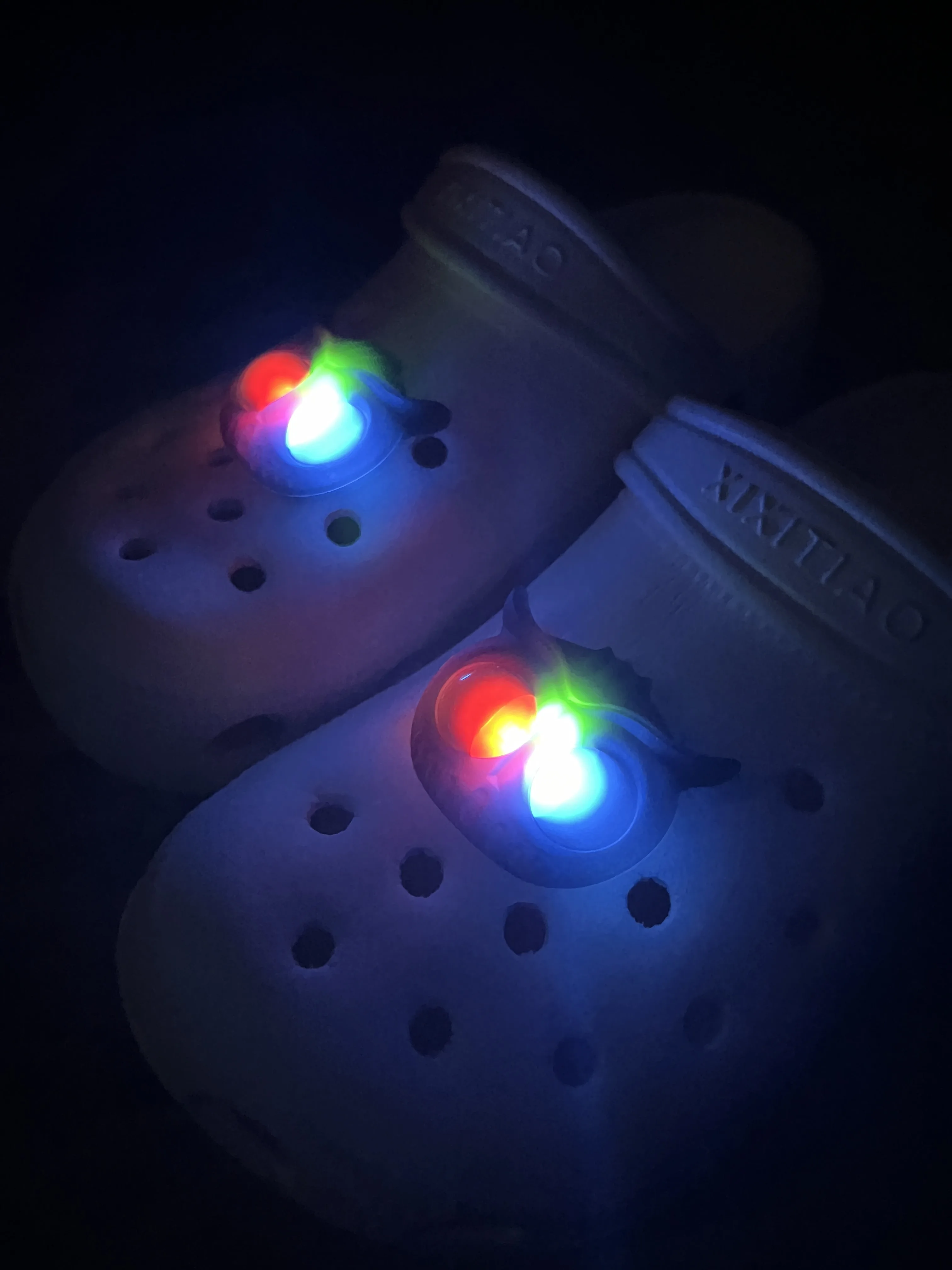 2PCS Owl Creative Shoe Light, Applicable to Shoe Charms, Creative Luminescence Shoe Decoration Accessories