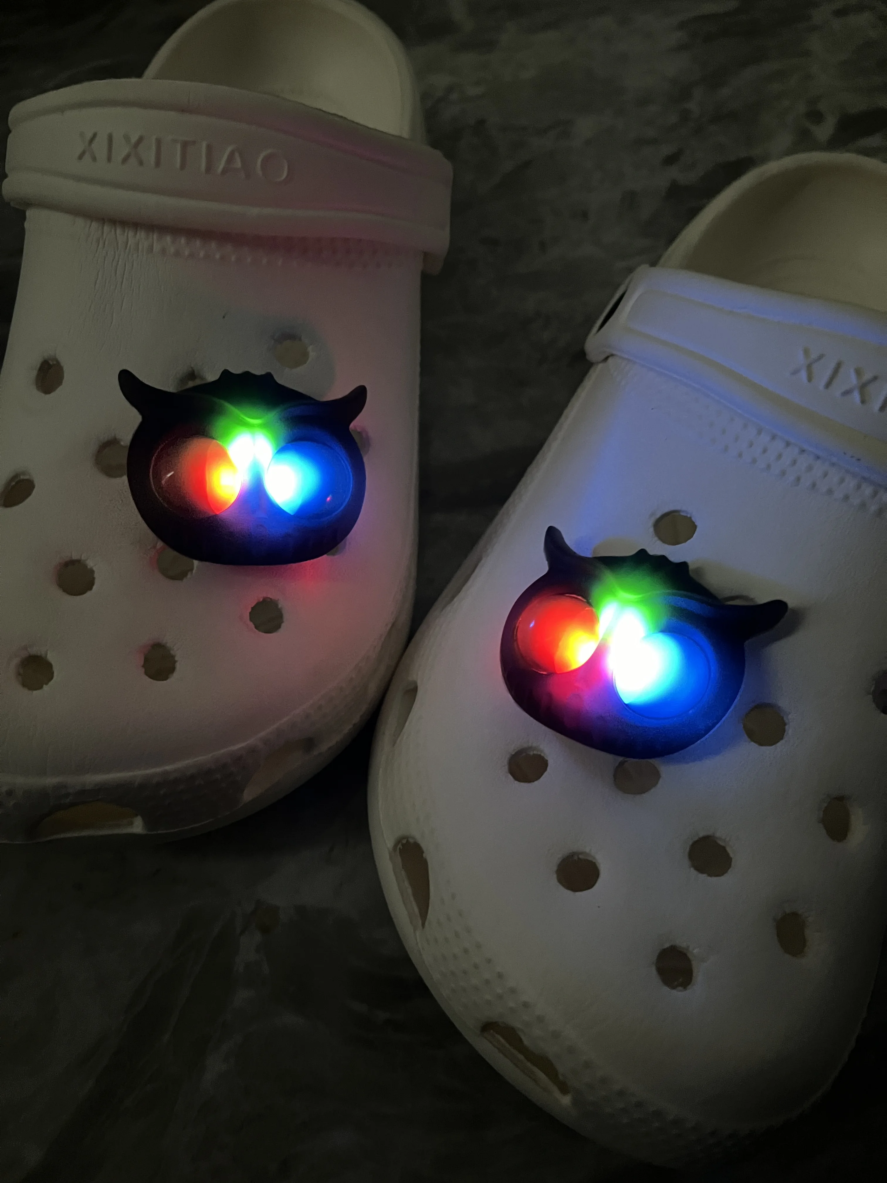 2PCS Owl Creative Shoe Light, Applicable to Shoe Charms, Creative Luminescence Shoe Decoration Accessories