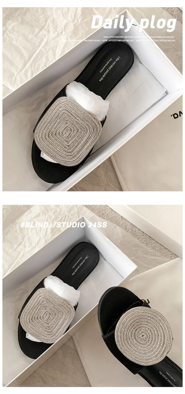 MKKHOU Fashion Sandals Women's New High Quality Linen Flat Bottom Slippers Minimalist Outdoor Slippers Beach Shoes