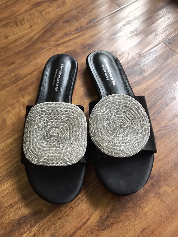 MKKHOU Fashion Sandals Women's New High Quality Linen Flat Bottom Slippers Minimalist Outdoor Slippers Beach Shoes