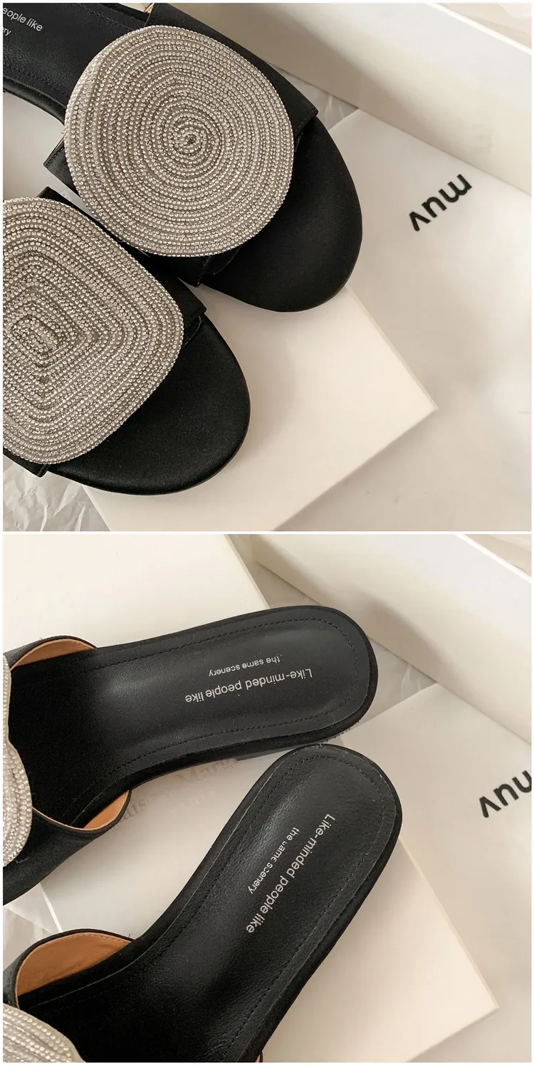 MKKHOU Fashion Sandals Women's New High Quality Linen Flat Bottom Slippers Minimalist Outdoor Slippers Beach Shoes
