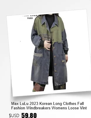 AmaxluluE 2025 Autumn Womens Leisure Loose Plaid Denim Trench British Vintage Classic Windbreakers Fashion Patchwork Long Coats