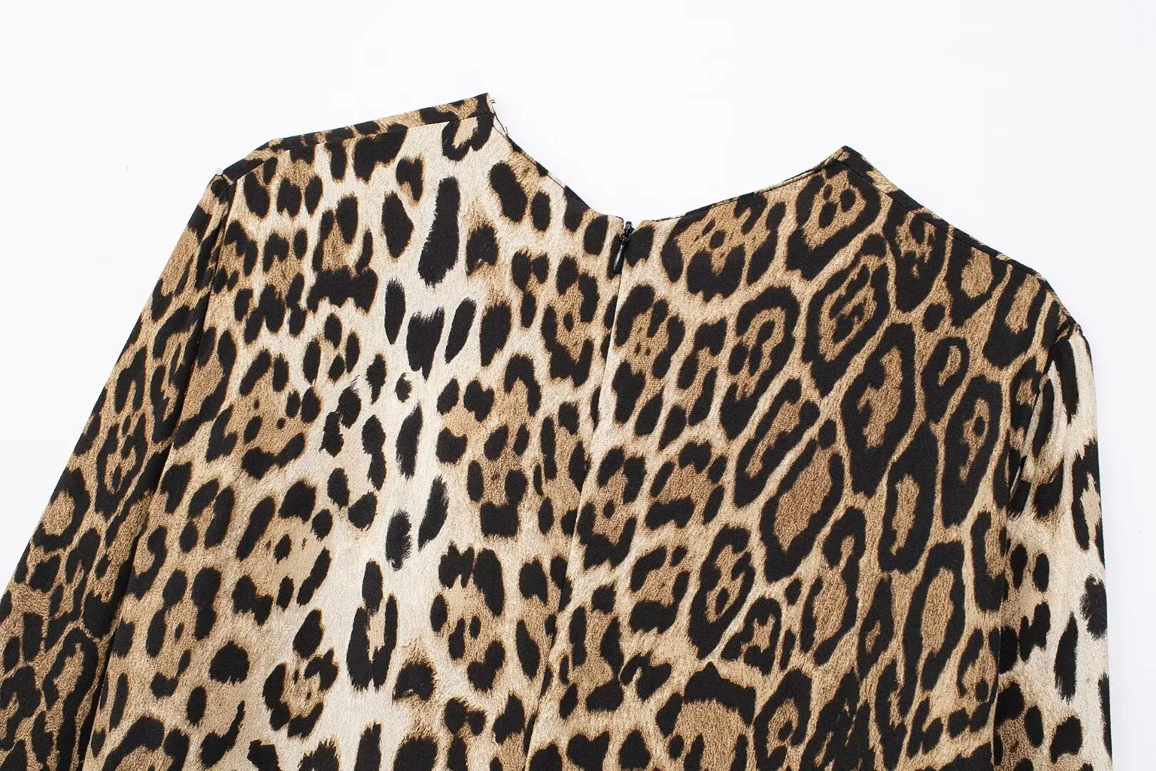 Leopard Print Maxi Dress Women's Retro Animal Print Dress Long Sleeve Elegant Party Dress Midi Prom Evening Dress 2024