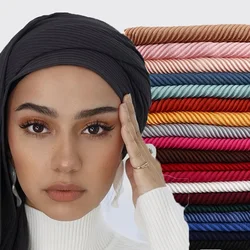 New Muslim Women Bucket Hat With Chiffon Hijabs Summer Sports Cap With Hijab Ready To Wear Instant Hijab Islam Headscarf