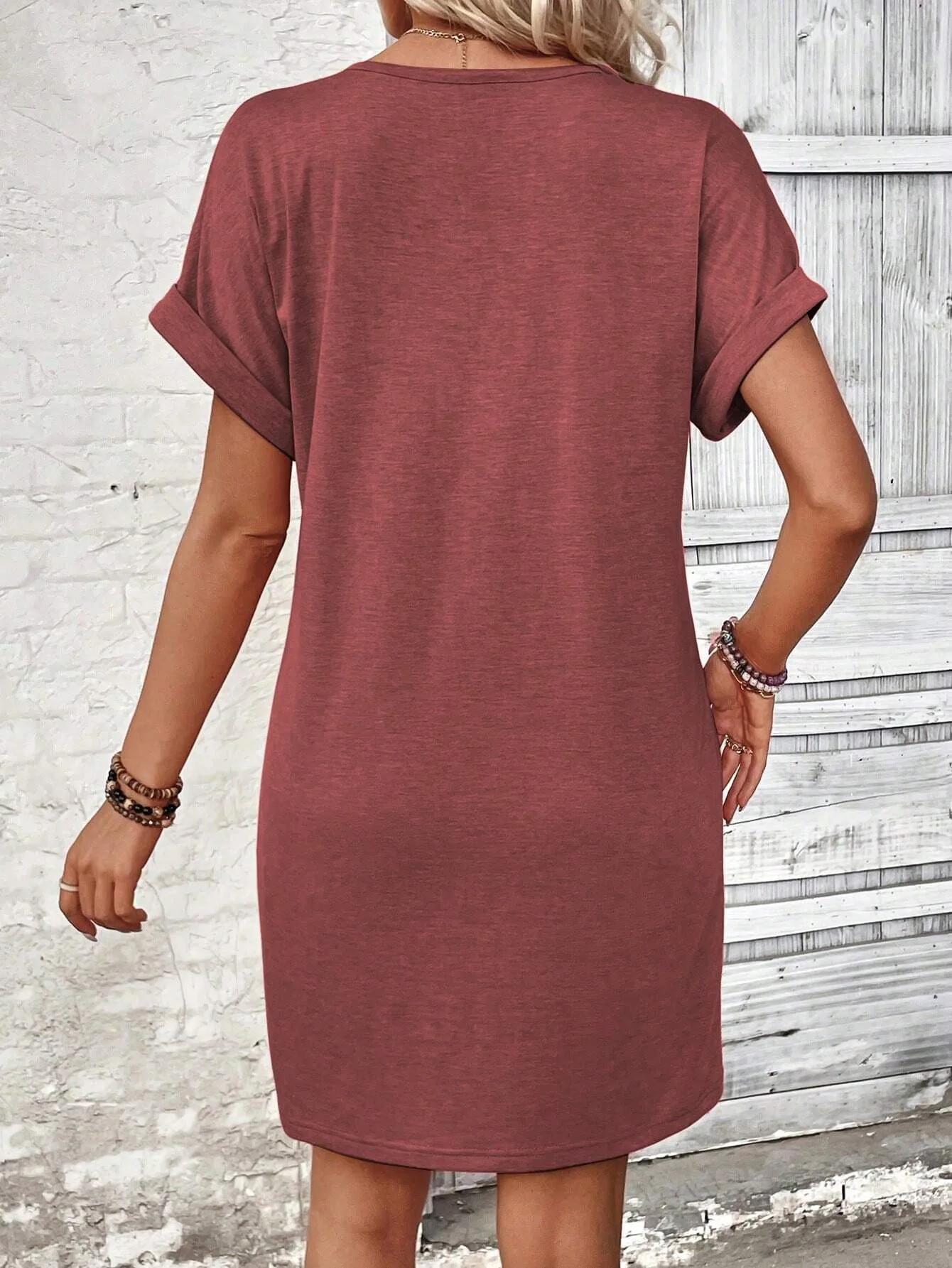 For Women Casual Trend Short Sleeve Mini Dress New Summer Fashion Solid V Neck Button Down Beach Party Dresses Femme Robe