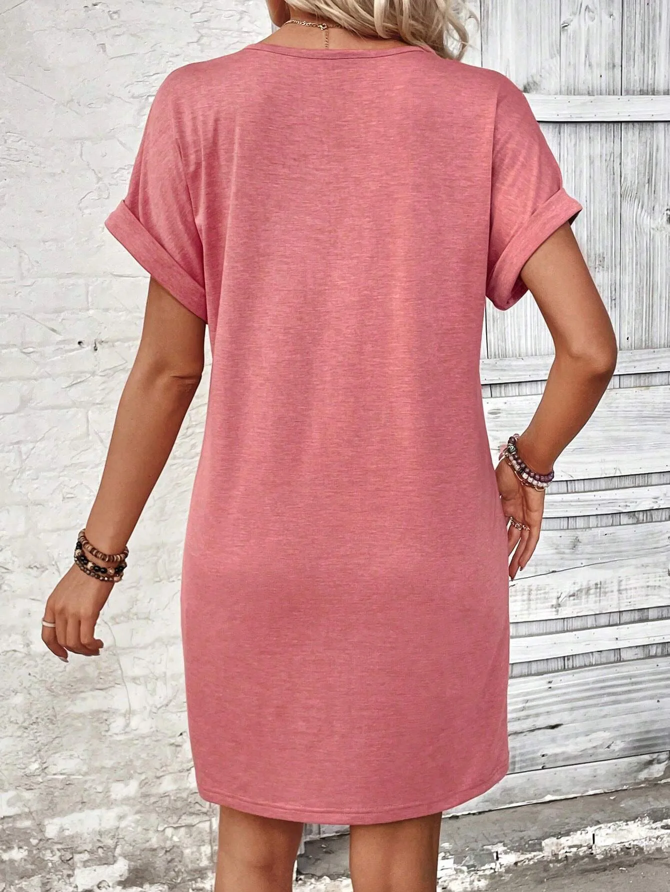 For Women Casual Trend Short Sleeve Mini Dress New Summer Fashion Solid V Neck Button Down Beach Party Dresses Femme Robe