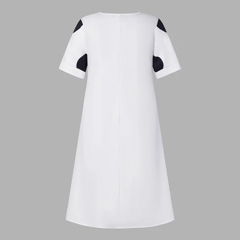 VONDA Plus Size 5XL Women Dress 2025 Summer Bohemian Polka Dot Maxi Long Dress V Neck Party Sundress Vestido Beach Robe Elegant