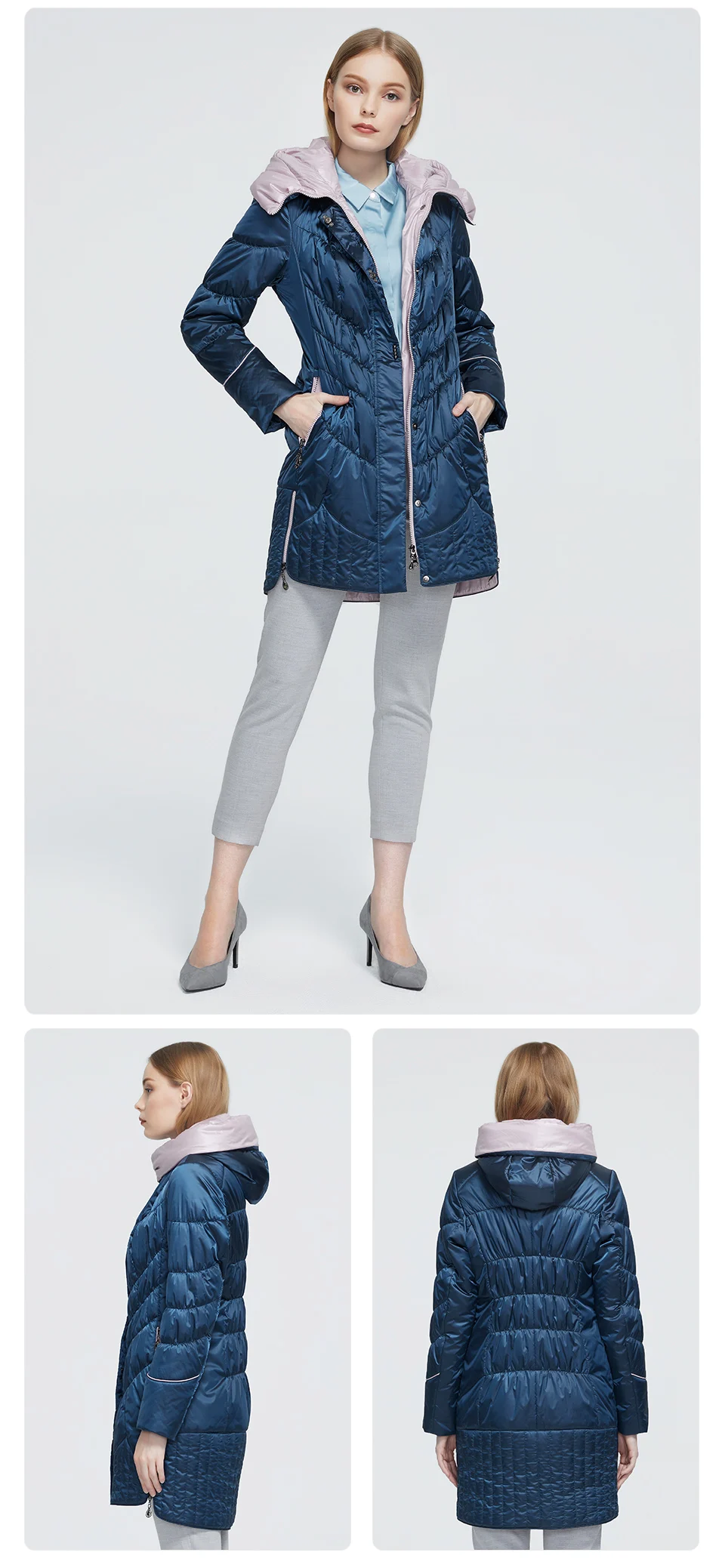 Astrid jacket winter women coat Casual female Parkas Female Hooded Coats solid ukraine Plus Size fashion style best AM-5810