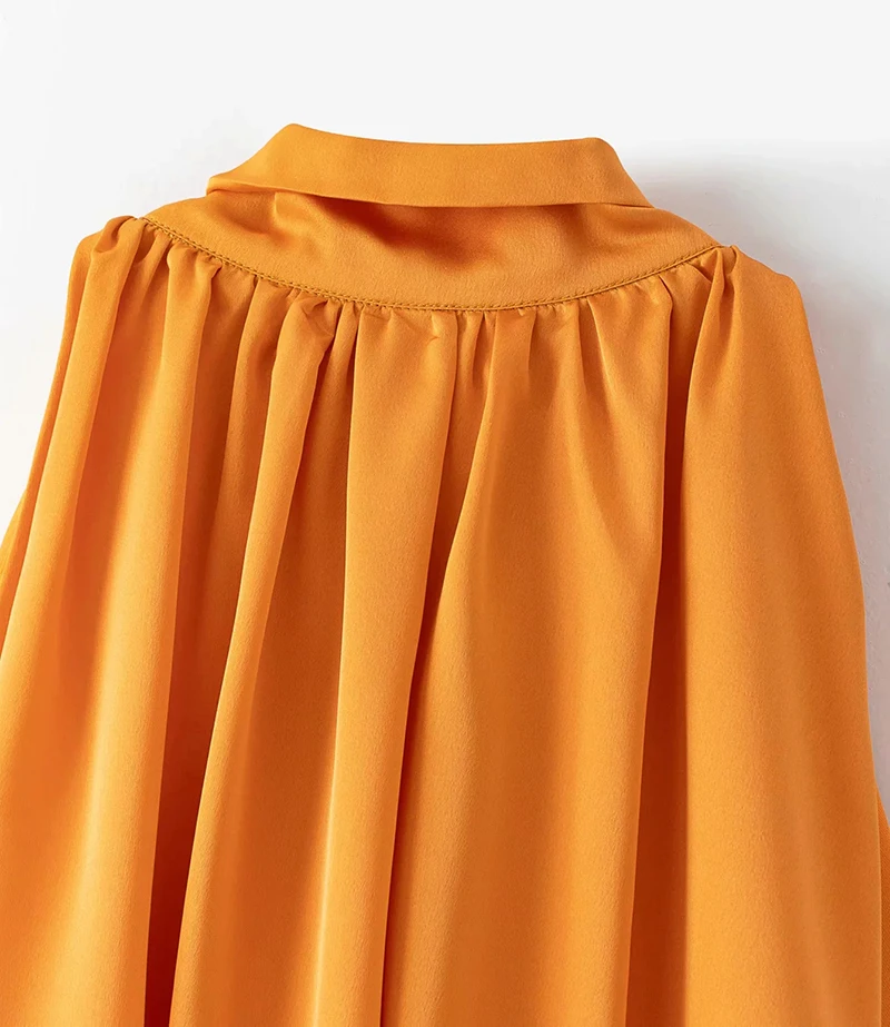 Klacwaya Top Women 2021 Sexy Blouses Orange Crop Ladies Shirts Halter Sleeveless Girl Summer Blusas Clothing Female Chic Tops