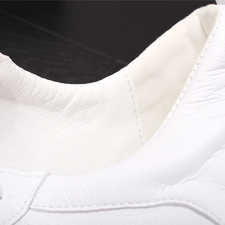 British style men's luxury fashion genuine leather shoes lace-up flats shoe platform white sneakers zapatos de hombre chaussure