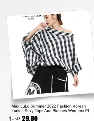 Amax luluE 2024 Fall Clothes Womens Fashion Plaid Denim Shirts Ladies Vintage Casual Big Size Blouses Classic Loose Luxury Tops