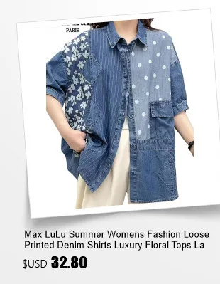 Amax luluE 2024 Fall Clothes Womens Fashion Plaid Denim Shirts Ladies Vintage Casual Big Size Blouses Classic Loose Luxury Tops