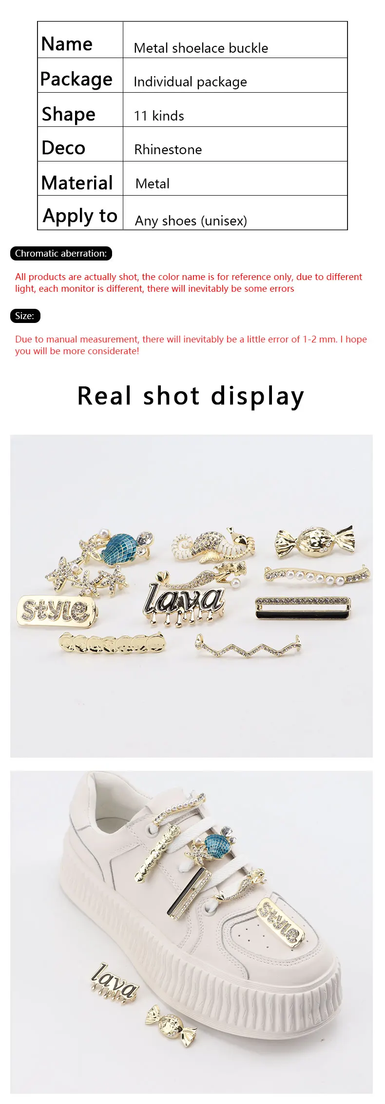 Luxury Shoelaces for Sneakers Decoration Clips Shoe Laces Shiny Rhinestones Shoe Charms Faux Jeweled Vintage Shoelace Decorative