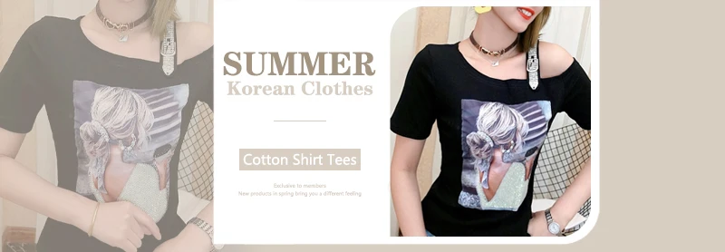 MadBlack Spring Summer European Clothes V Necks Tshirts Female Sexy Printed Drawstring Slim Thin Tops Short Sleeve T34330C