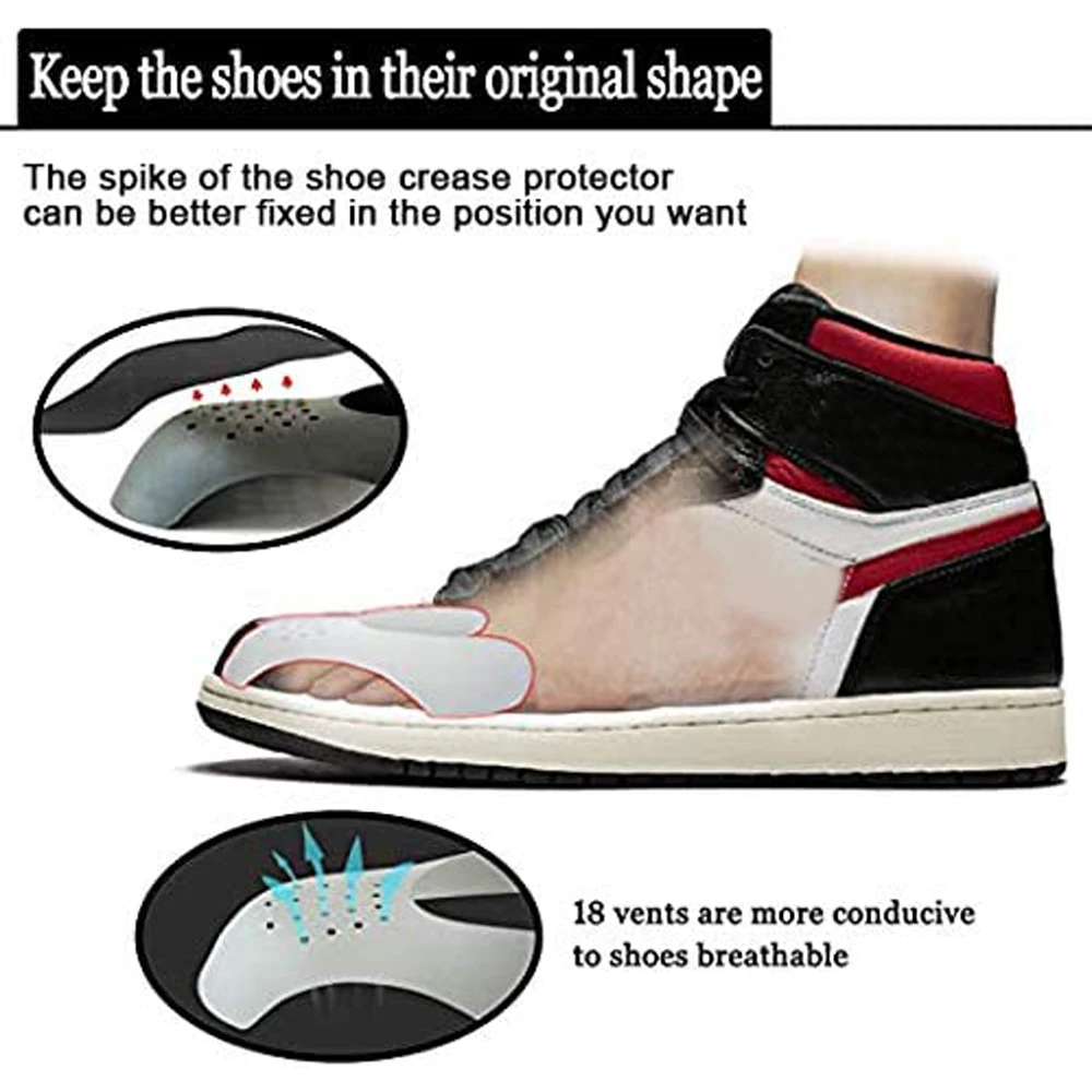 Anti Creases Shoe Protectors for New Shoes Care Support Toe Cap Anti-Fold Wrinkle Bending Crack Protection Men Woman Sneakers