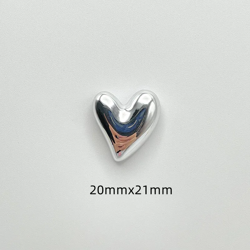 Fashion Heart Gold Silver Shoe Pins Charms For Hole Shoe Cute Badge DIY Garden Shoe Decorations For Womens Sandals Accessories