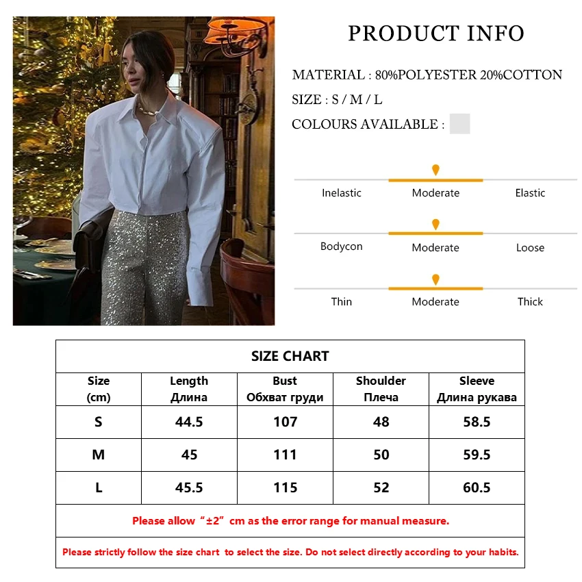 Clacive Fashion Loose White Women'S Shirt 2024 Elegant Lapel Long Sleeve Blouse Casual Classic Solid Blusas Top Female Clothing
