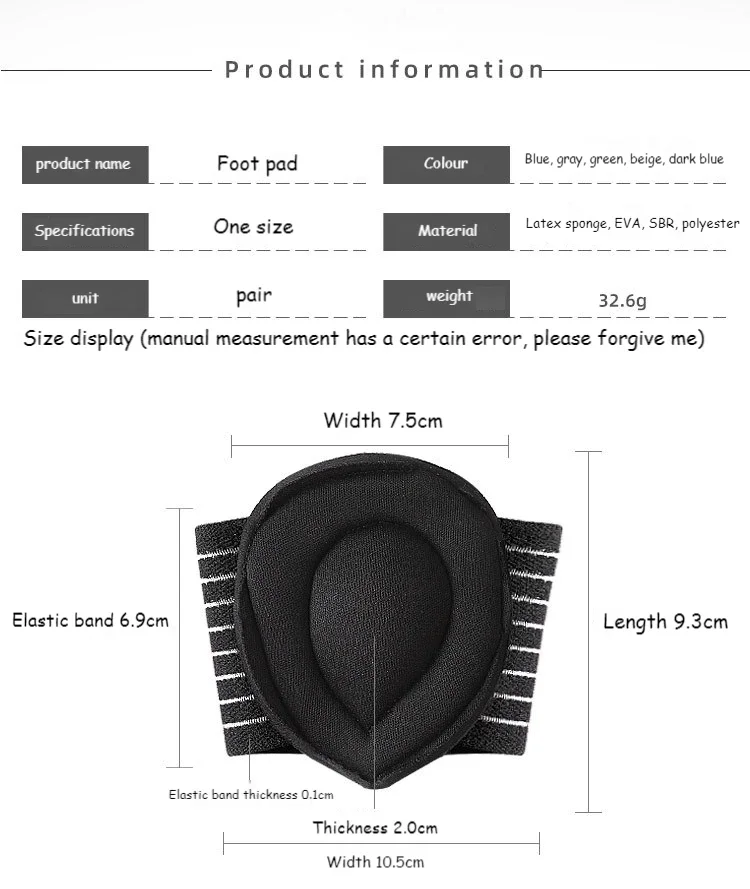 1Pair Plantar Fasciitis Insole for Flat Feet Arch Support Shoe Pads Orthopedic Shoes Insoles Men Women Feet Care Products