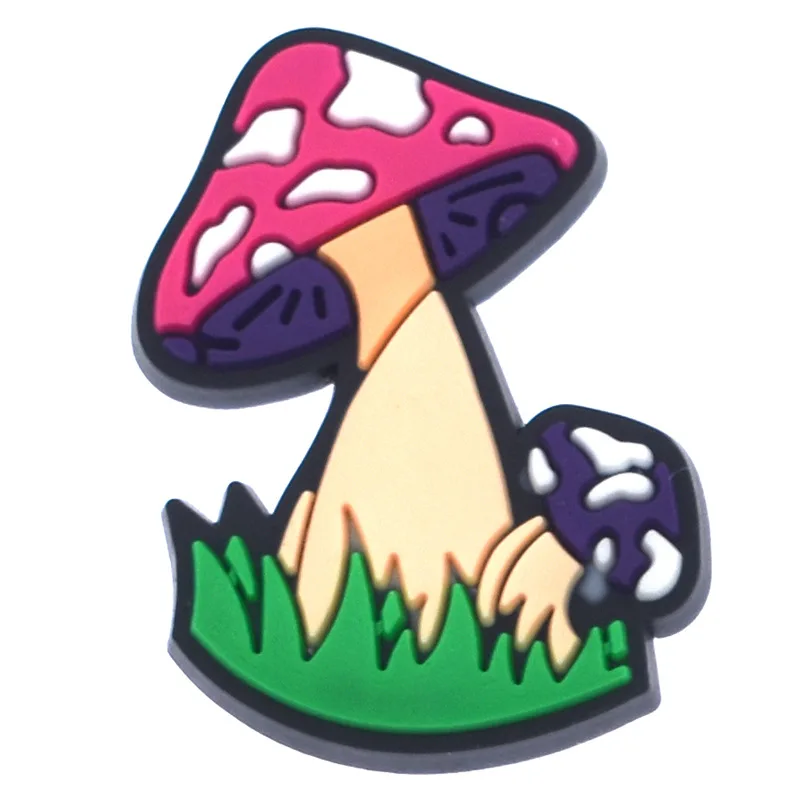Mushroom Shoe Charms for Crocs Accessories Women Clogs Pins Men Badges Kids Jeans Boy Girls Decorations Buckle Shoes Accessories