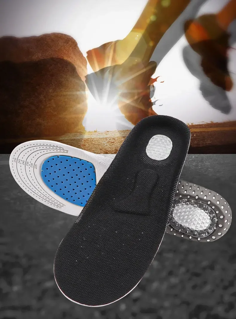 Breathable EVA Arch Support Sports Insoles, Honeycomb Shock‑Absorbing Shoe Inserts, Comfort Shoe Pads for Men & Women